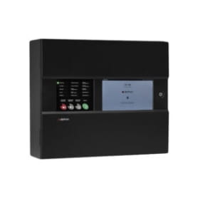 CAD-250 Addressable Fire Detection Control Panel from VESTA Series with a 10-inch touch screen, supports up to 32 loops and 250 devices per loop. Features intuitive graphic management, RS485, RS232, and Ethernet connectivity, expandable network up to 64 control panels, and compliant with EN 54-2 and EN 54-4 standards for reliable and scalable fire safety solutions.