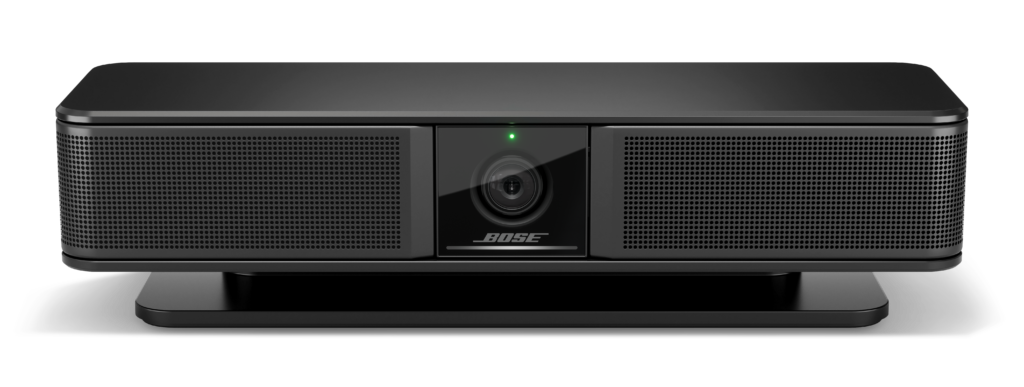 Bose Videobar VB-S vue de face avec caméra 4K et haut-parleurs audio haute qualité