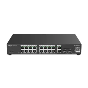 Switch Smart Managed Ruijie Reyee RG-ES220GS-P 16 ports PoE+ certifié chez votre distributeur officiel au Maroc.